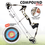 Pyle - SLCOMB12 , Sports and Outdoors , Multi-Function Handheld Devices , Sharp-Eye Compound Bow with Adjustable Draw (320 FPS MAX)