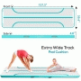 Pyle - SLGM4A , Health and Fitness , Fitness Equipment - Home Gym , Inflatable Training Air Mat - Gymnastics & Exercise Floor Tumble Mat (13’+ ft.)