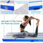 Pyle - SLGM4BL , Health and Fitness , Fitness Equipment - Home Gym , Inflatable Training Air Mat - Gymnastics & Exercise Floor Tumble Mat (13’+ ft.)