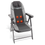 Pyle - SLMSGCH10 , Home and Office , Therapeutic , Portable Massage Chair - Folding Back & Neck Massager Chair with Heat Therapy & USB Charge Port