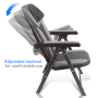 Pyle - SLMSGCH10 , Home and Office , Therapeutic , Portable Massage Chair - Folding Back & Neck Massager Chair with Heat Therapy & USB Charge Port