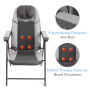 Pyle - SLMSGCH10 , Home and Office , Therapeutic , Portable Massage Chair - Folding Back & Neck Massager Chair with Heat Therapy & USB Charge Port