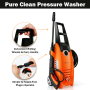 Pyle - AZSLPRWAS58 , Home and Office , Pressure Washers - Outdoor Cleaning , On the Road , Pressure Washers - Outdoor Cleaning , Pure Clean Pressure Washer - Electric Outdoor Power Washer Cleaner