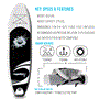 Pyle - SLSUPB08 , Sports and Outdoors , Carrying Cases - Portability , Free Flow Paddleboard SUP - Stand Up Water Paddle-Board (11’ ft.)