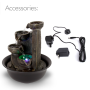 Pyle - SLTWF69LED , Home and Office , Water Fountains , Water Fountain - Relaxing Tabletop Water Feature Decoration