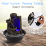 Pyle - SLTWF69LED , Home and Office , Water Fountains , Water Fountain - Relaxing Tabletop Water Feature Decoration