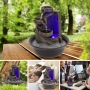 Pyle - SLTWF69LED , Home and Office , Water Fountains , Water Fountain - Relaxing Tabletop Water Feature Decoration