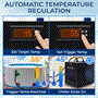 Pyle - SLWTRCHLR90 , Health and Fitness , Freestanding Bathtub , Cold Plunge Water Chiller - 600W 1/3 HP Cooling System with Quiet Design Refrigeration Compressor, One Key Switch, 87Gal Max Water Volume