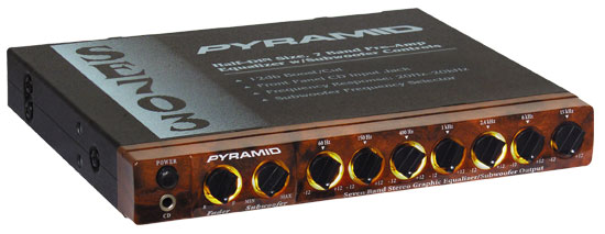 Pyle - 703EX , On the Road , Equalizers - Crossovers , 7 Band Graphic Equalizer w/Subwoofer Output