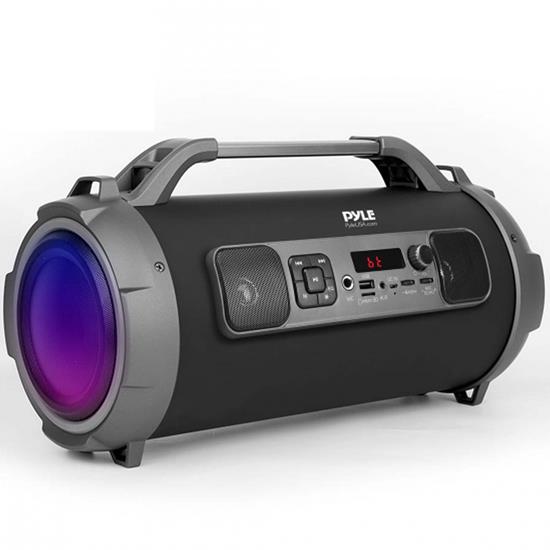 Pyle - CA-PBMKRG155 , Sports and Outdoors , Portable Speakers - Boom Boxes , Gadgets and Handheld , Portable Speakers - Boom Boxes , Bluetooth BoomBox Speaker System - Wireless & Portable Stereo Radio Speaker with Flashing DJ Party Lights, FM Radio