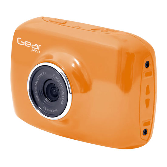 Pyle - GDV123OR , Gadgets and Handheld , Cameras - Videocameras , High-Definition Sport Action Camera,720p Wide-Angle Camcorder With 2.0 Touch Screen SD Card Slot, USB Plug And Mic  (Orange color)