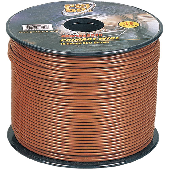 Pyle - GPW18BR500 , Sound and Recording , Cables - Wires - Adapters , 18 Gauge Primary Wire