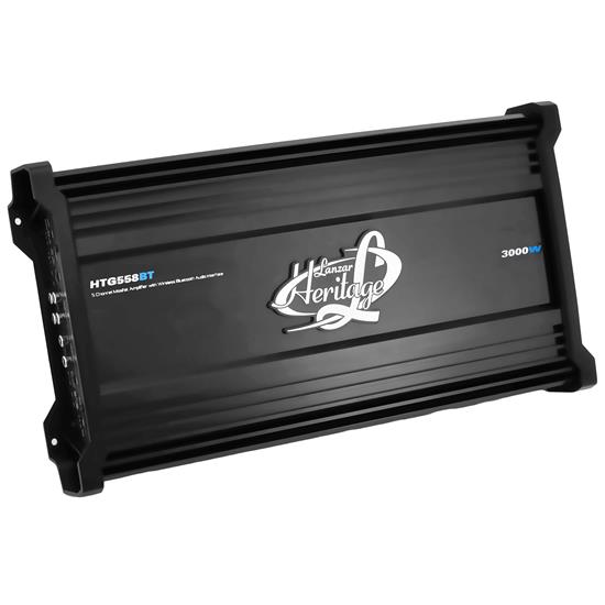 Pyle - HTG558BT , On the Road , Vehicle Amplifiers , 3000 Watt 5-Channel Mosfet Amplifier with Wireless Bluetooth Audio Interface