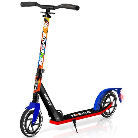 Pyle - HURTSGR , Sports and Outdoors , Kids Toy Scooters , Lightweight and Foldable Kick Scooter - Scooter for Teens and Adult, Alloy Deck with High Impact Wheels (Graffiti)