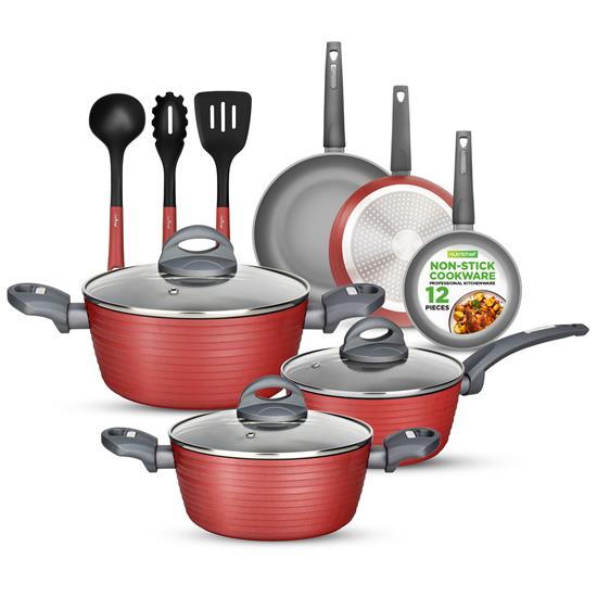 nutrichef 20 piece cookware set