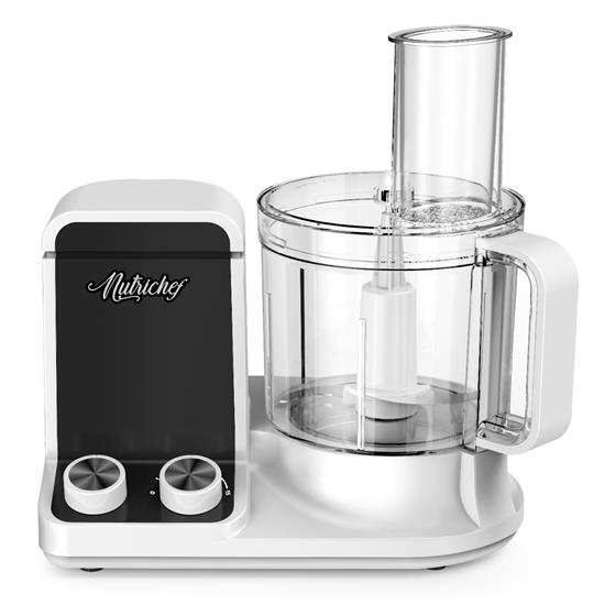 Pyle - NCFP8.0 , Kitchen & Cooking , Blenders & Food Processors , Multifunction Food Processor - Ultra Quiet Powerful Motor, Includes 6 Attachment Blades, Up to 2L Capacity