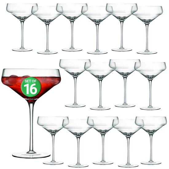 Pyle - NCGLMT42X4 , Kitchen & Cooking , Fridges & Coolers , 4 Sets of Crystal Martini Glass - Ultra Clear, Elegant Crystal-Clear Wine Glass