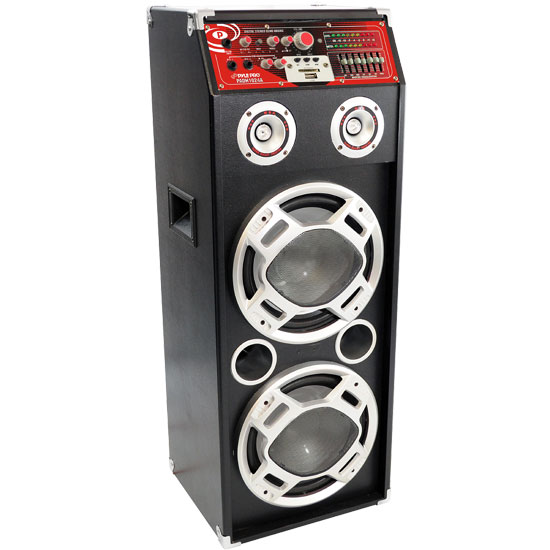 Pyle - PADH1024A , Sound and Recording , PA Loudspeakers - Cabinet Speakers , Powered Digital USB/Sd Card Reader Speaker System W/Built-in Flashing Lighting