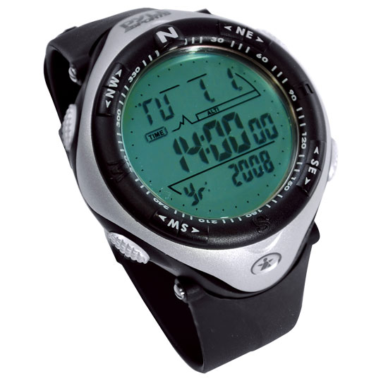 Pyle - PAW1 , Sports and Outdoors , Watches , Outdoor Digital Watch With Altimeter, Compass, Stop Watch, Barometer, And Perpetual Calendar