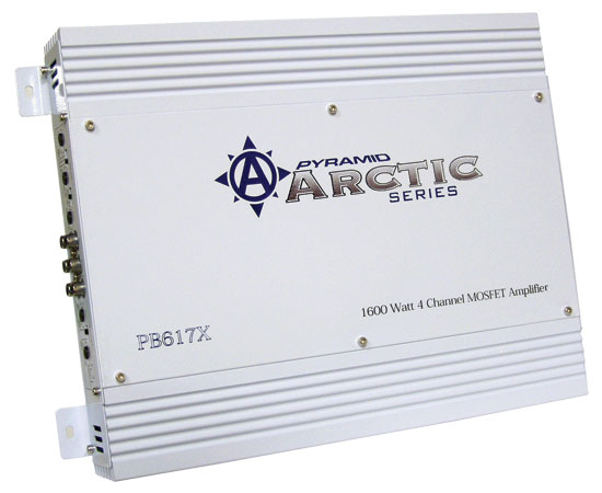 Pyle - PB617X , On the Road , Vehicle Amplifiers , 1600 Watt 4 Channel Bridgeable MOSFET Amplifier