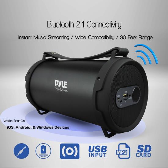 Pyle - UPBMSPG7 - Home And Office - Portable Speakers - Boom Boxes