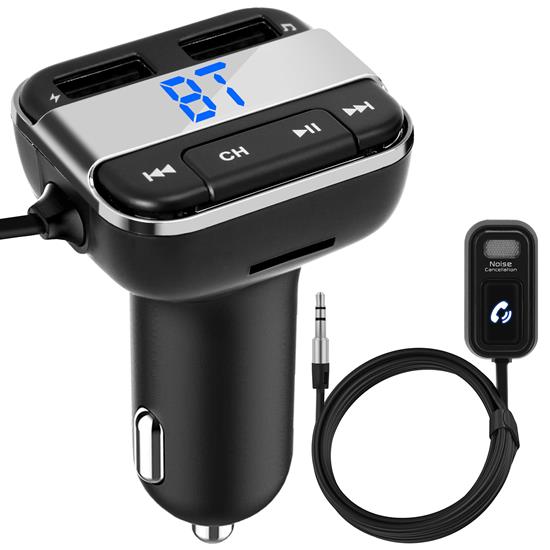 Pyle - PBT91 , On the Road , Plug-in Audio Accessories - Adapters , Bluetooth Car FM Transmitter - Stereo Wireless Car Music Streaming Transmitter