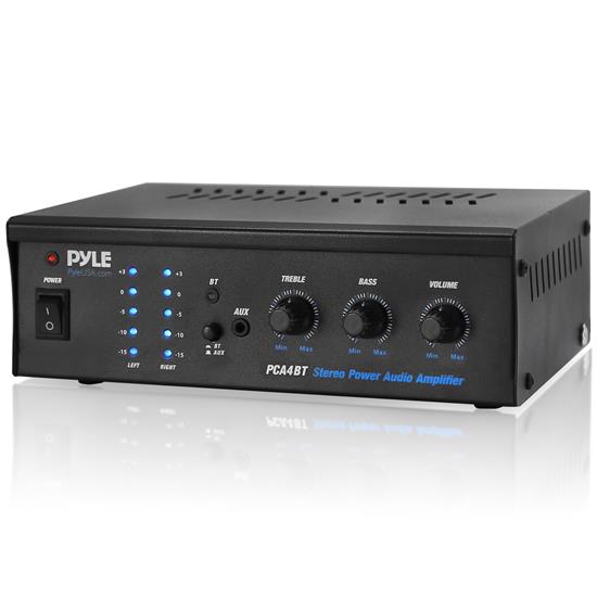 Pyle - CA-PCA4BT , Sound and Recording , Amplifiers - Receivers , Bluetooth Desktop Amplifier - Compact Audio Receiver Amplifier with MP3/AUX/RCA Input, Rotary Adjustment Control (2 x 120 Watt)