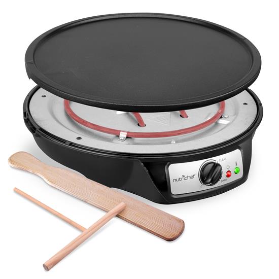 Pyle - PCRM15D , Kitchen & Cooking , Cooktops & Griddles , Electric Crepe Maker / Griddle - Compact, Quick & Convenient Hot Plate Cooktop