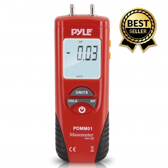 New Pyle PDMM01 Digital Manometer with 11 Units of Measure 