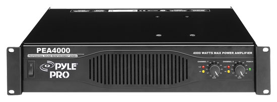 Pyle - PEA4000 , Sound and Recording , Amplifiers - Receivers , Professional 4000 Watts Stereo Power Amplifier