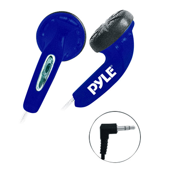 Pyle - PEBH25BL , Gadgets and Handheld , Headphones - MP3 Players , Sound and Recording , Headphones - MP3 Players , Ultra Slim In-Ear Ear-Buds Stereo Bass Headphones For Ipod/MP3/All Audio source Players (Blue)