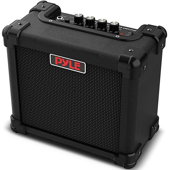 Pyle - PGTAMPL117 , Musical Instruments , Portable Electronic Guitar Amplifier - 5'' High-Definition Speaker with Volume, Bass, and Treble Controls