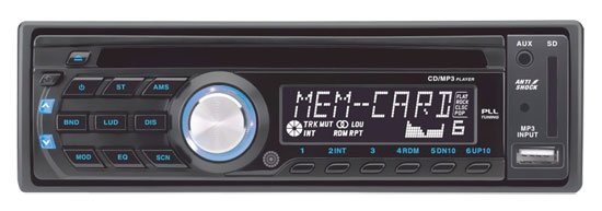 Pyle - PLCD42M , On the Road , Headunits - Stereo Receivers , AM/FM-MPX Anti-Shock USB/SD/MP3 Player with AUX, Input & Remote Control