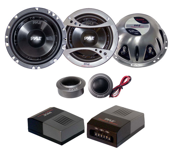 Pyle - PLCH6K , On the Road , Vehicle Speakers , 6.5'' 300 Watt 2-Way Component Speaker System