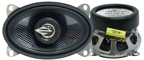 Pyle - PLE46.2 , On the Road , Vehicle Speakers , 4'' x 6'' Two-Way Coaxial Speaker System