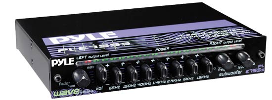 Pyle - ple755s , On the Road , Equalizers - Crossovers , 7-Band Passive Equalizer w/Subwoofer Crossover & Bass Boost