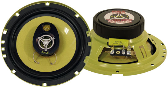 Pyle - PLG6.3 , On the Road , Vehicle Speakers , 6.5'' 280 Watt Three-Way Speakers