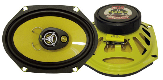 Pyle - PLG68.3 , On the Road , Vehicle Speakers , 6'' x 8'' 280 Watt Four-Way Speakers
