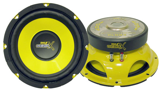 Pyle - PLG84 , On the Road , Vehicle Subwoofers , 8'' 400 Watt High Performance Subwoofer