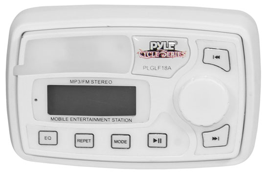 Pyle - PLGLF18A , On the Road , Motorcycle and Off-Road Speakers , 100 Watt Motorcycle/ATV/Snowmobile Mount Speakers w/MP3/iPod Stereo Input (White)