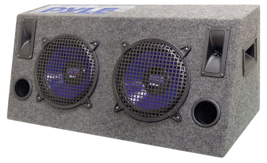 Pyle - PLHB10 , On the Road , Subwoofer Enclosures , Dual 10'' 800 Watt Hatchback Speaker Enclosure System