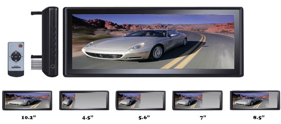 PYLE PLM102 10.2 TFT LCD CAR REARVIEW MIRROR MONITOR  