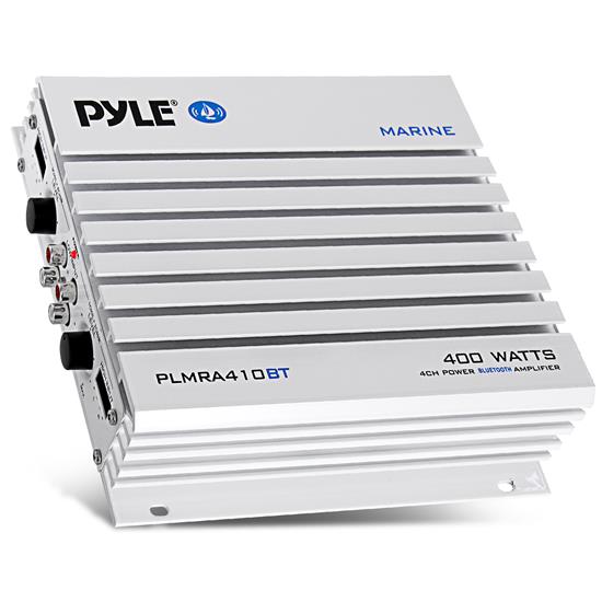 Pyle - PLMRA410BT , On the Road , Vehicle Amplifiers , Elite Series Waterproof Bluetooth Amplifier, 400 Watt 4-Channel Amp