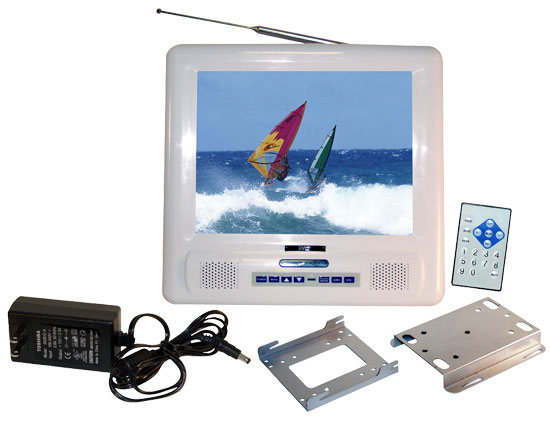 Pyle - PLMRVW105 , Marine and Waterproof , Marine Video , 10.4'' TFT LCD Splash Proof Monitor with TV Tuner