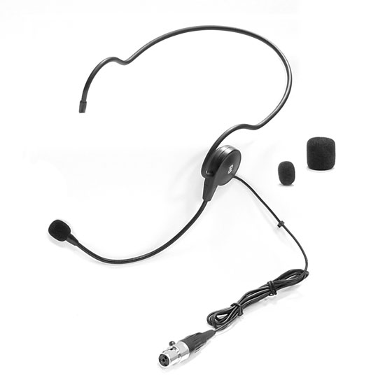 Pyle - PLMS40 , Musical Instruments , Microphones - Headsets , Sound and Recording , Microphones - Headsets , Cardioid Headset Microphone, Flexible Wired Boom (4-Pin Mini XLR Connector Jack) for Shure Mic Systems