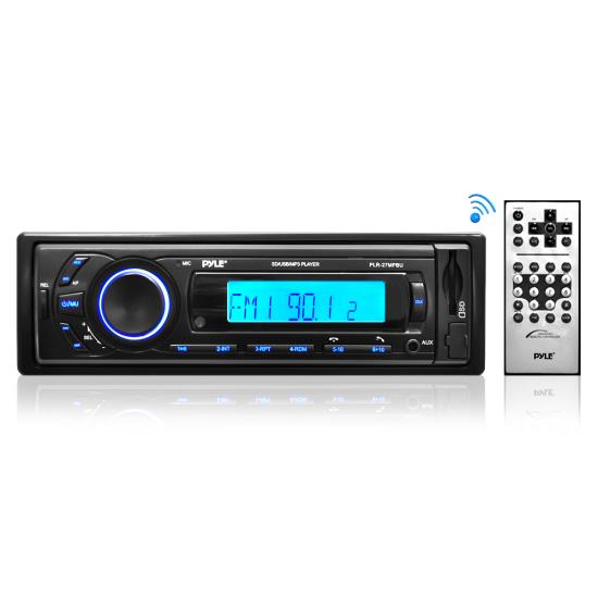 Pyle - PLR27MPBU , On the Road , Headunits - Stereo Receivers , Bluetooth Stereo Receiver In-Dash Console Radio, USB/SD/MP3 Playback, Aux (3.5mm) Input, AM/FM Radio, Single DIN