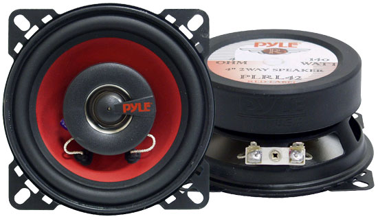 Pyle - PLRL42 , On the Road , Vehicle Speakers , 4'' 140 Watt Two-Way Speakers