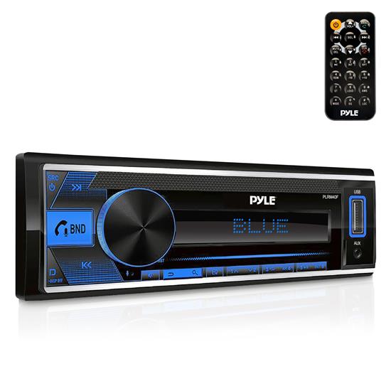 Pyle - PLRM40F , On the Road , Headunits - Stereo Receivers , MP3 Stereo Receiver Power Amplifier - AM/FM/MP3/USB/AUX Stereo Receiver, Single DIN, 30 Preset Memory Stations, LCD Display with Remote Control (Black)