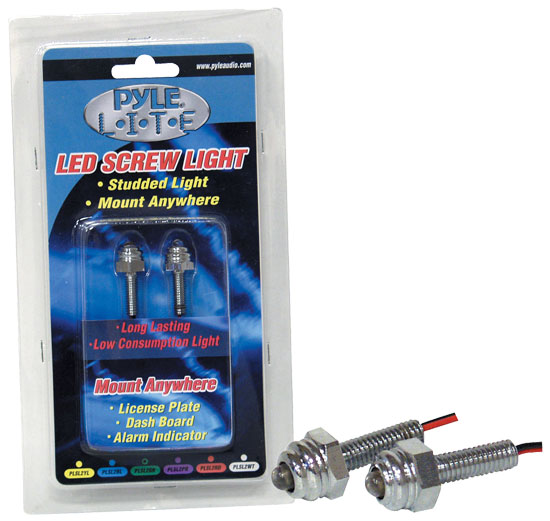 Pyle - PLSLMC3 , Disc , Pyle Lite Series Multi Colored LED Screw Light