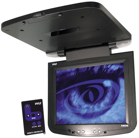 Pyle - PLVW1545R , On the Road , Overhead Monitors - Roof Mount , 15'' Overhead TFT LCD Monitor w/Built-In IR Transmitter